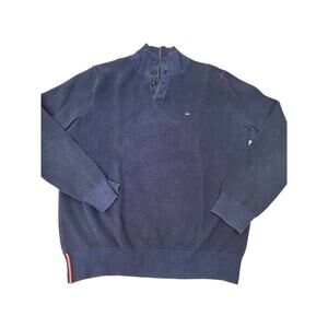 2604 Tommy Hilfiger Men's Navy Sweater Size Medium‎